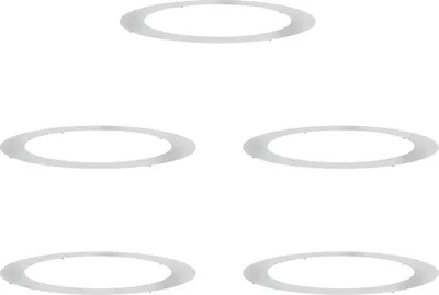 Produktbild von vidaXL geeignet für flache Baumringe 5 pcs Silber Ø90 / 120 cm