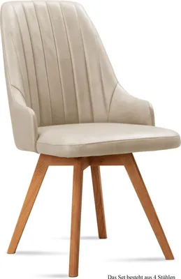 Produktbild von Esszimmerstuhl (4er-Set) Domka 52x91x60 Eiche geölt/Natur