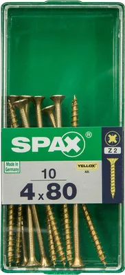 Produktbild von Spax Universalschrauben 4.0 x 80 mm PZ 2 - 10 Stk.