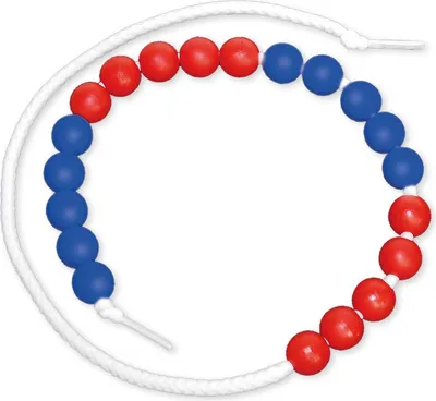 Produktbild von TimeTEX Rechenkette bis 20, rot/blau, 5er Schritte