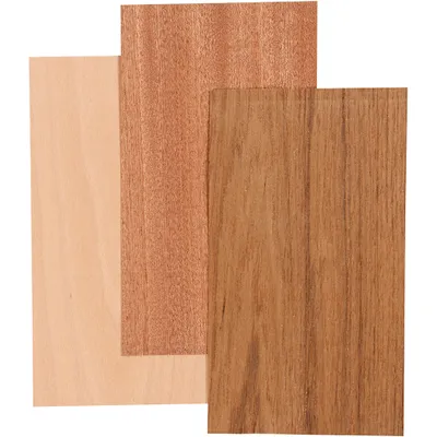 Produktbild von Creativ Company Bamboo Feneer Beech Eiken Mahonie, 3 Blätter
