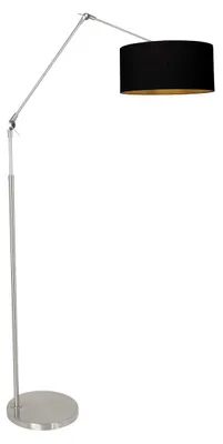 Immagine prodotto di Steinhauer - lampada da terra - Prestige Chic - acciaio - lino metallo - lampada d'atmosfera - E27 - 3975ST