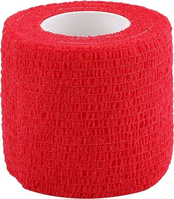 Produktbild von 5 Rollen/Set wasserdichtes selbstklebendes Verbandband für Fingergelenke, Sportpflege (rot)