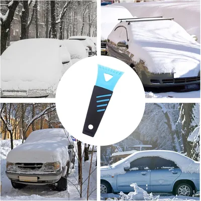 Productafbeelding van Ergonomische ijskrabber voor auto's en vrachtwagens, voor sneeuwruiming bij SUV's, daken en buitengebruik