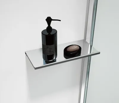 Produktbild von Polysan ESCA SHELF Ablage für Profil 230x120mm, Chrom
