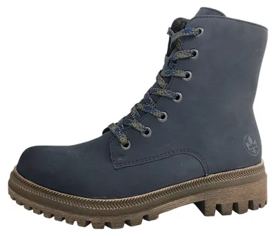 Productafbeelding van Rieker Damenschuhe Schnürstiefel Blau Freizeit