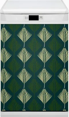 Produktbild von Geschirrspüle Magnet für Spülmaschine Magnetmatte Küche Magnete  Dekorative 45x80 cm  - Blattpalme