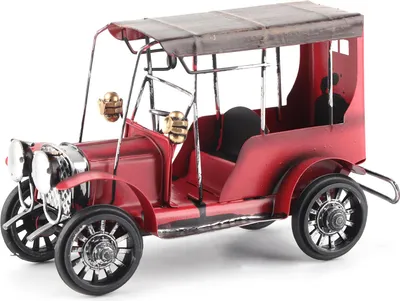 Image de Modèle réduit vintage de voiture ancienne Miniature de voiture classique Artisanat Décoration de bureau pour la maison