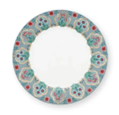 Produktbild von PIP STUDIO Flower Festival Frühstücksteller Light Blue 21 cm