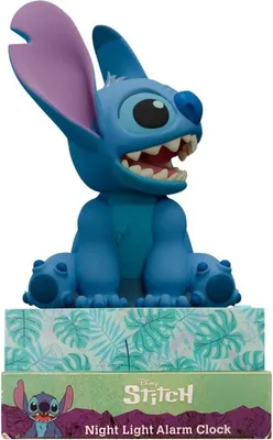 Image de Lampe 3D avec réveil, motif Disney Stitch