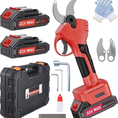 Obrázek produktu pro Bezdrátové zahradní nůžky na stříhání živých plotů a větví, elektrické