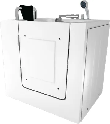 Produktbild von Sitzwanne Whirlpool Badewanne mit Tür S02WP-TH-A-L 78x100cm