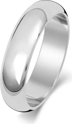 Produktbild von Platin 950 5mm D-Form Herren/Damen - Trauring/Ehering/Hochzeitsring, 63 (20.1); TRS15063PT950RSU