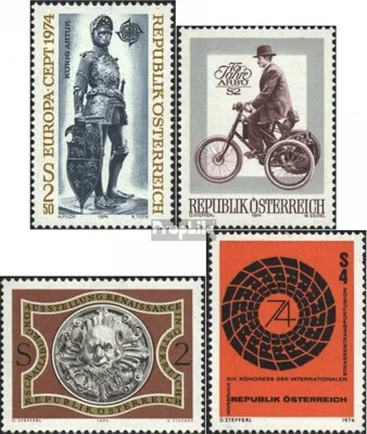 Produktbild von Briefmarken Österreich 1974 Mi 1450,1451,1452,1453 (kompl.Ausg.) gestempelt Sondermarken