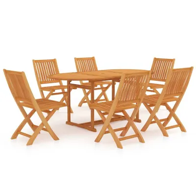 Produktbild von 7-tlg. Garten-Essgruppe Massivholz Teak