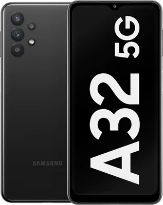 Produktbild von Samsung Galaxy A32 5G SM-A326B, 16,5 cm (6.5"), 720 x 1600 Pixel, 4 GB, 64 GB, 48 MP, Schwarz