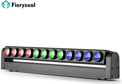 Produktbild von LED Bühnenlicht - 180W Wall Wash Moving Head - 12×15W RGBW - DMX512/RDM 7/11/55 Kanäle - Auto/Sound/Master-Slave - 90–240V - Warmes Licht