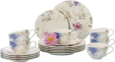 Produktbild von Villeroy & Boch Mariefleur Gris Basic Kaffee-Set 18tlg.