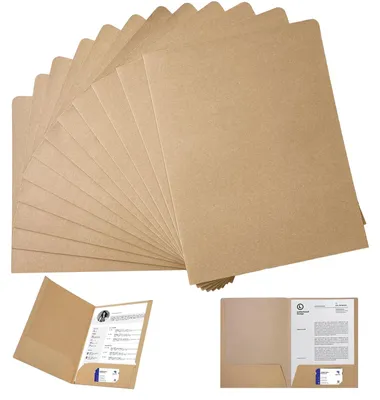 Productafbeelding van Ordner met 12 ringen en vakken, documentenmappen van A4-karton, presentatiemappen met een vak voor visitekaartjes.