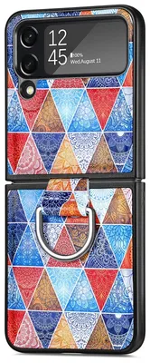 Produktbild von Für Samsung Galaxy Z Flip4 5G Design Kunststoff Handy Tasche Hülle Etuis Muster