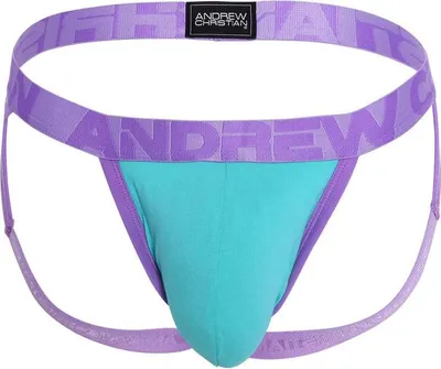 Image de Andrew Christian - Sous-vêtement Jockstrap Hommes - BULGE C-Ring Jock Jade - 1x Taille XL