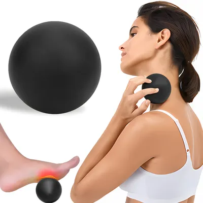 Produktbild von Massageball Faszienball Lacrosse Ball, Durchmesser 6.25 cm, Selbstmassage Ball, Triggerpunkt Massagegerät, Physiotherapie, Nackenschmerzen, Retoo