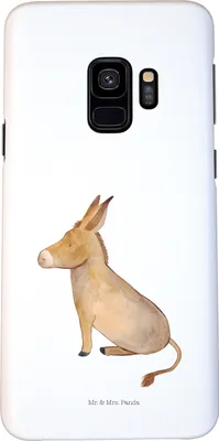 Produktbild von Mr. & Mrs. Panda Samsung Galaxy S9 Handyhülle Esel - Weiß - Geschenk, Lustige Sprüche, Tapferkeit, Cover, Handy Schutzhülle, Smartphone Hülle, Ziel, Zuversicht, Erfolg