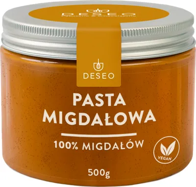 Zdjęcie produktu dla Pasta migdałowa 100% 500g DESEO