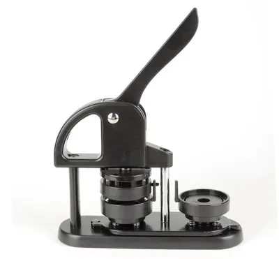 Image de Machine à boutons - JMB-25 - 25 mm - Presse manuelle - Acier inoxydable - Pour travaux de bricolage - Boutons magnétiques