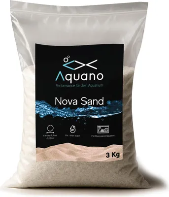 Zdjęcie produktu dla AQUANO - Piasek akwaryjny "BoraBora", 3 kg, przeznaczony do akwariów słonowodnych