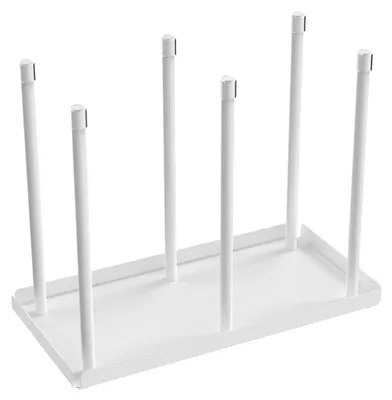Abtropfgestell für Flaschen, Tassen & Gläser, Weiß, 28x14x22,5 cm