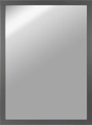 Produktbild von CLAMARO 'Vision' Wandspiegel Ganzkörperspiegel | Stahlgrau | Moderner eckiger Spiegel mit MDF-Rahmen, inkl. Metall, Größe:80x120