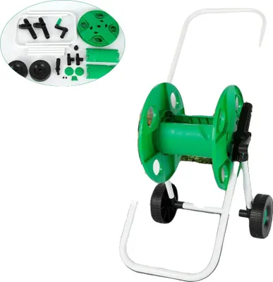 Image de Chariot dévidoir, capacité 50 m, conception légère, vert