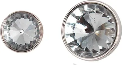 Image de Bouton Horka Bling argenté 16 mm
