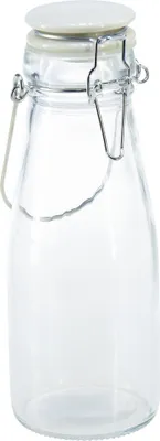Produktbild von Glasflasche Dekoration mit Bügelverschluss Retro Stil