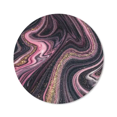 Produktbild von MuchoWow® Mauspad Mousepad Marmoroptik - Rosa - Lila - Gold - Luxus - Marmor 50x50 cm - Mousepads - Maus Mat - Pad - Mausunterlage - Vinyl