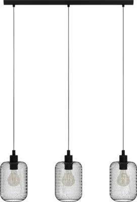 Image de Eglo 43333 WRINGTON E27 triple suspension 740x150mm noir