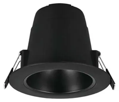 Produktbild von LED Einbauleuchte, schwarz, CCT-Schaltung, rund, IP44, D11cm