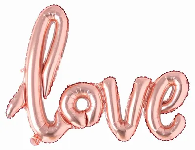 Immagine prodotto di Pallone in foil con scritta Love, oro rosa, 100 cm circa