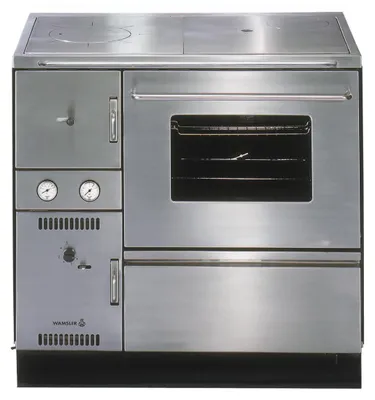 Produktbild von Wamsler K 148 CL Küchenofen wasserführend Edelstahl, Rauchrohr rechts