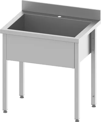 Produktbild von Topfspüle ECO mit einem Becken 1200x700x850 mm, 300 mm Beckenhöhe mit Aufkantung, Selbstmontage