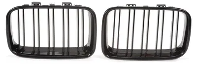 Kühlergrill DOPPELRIPPE Schwarz Glanz für BMW 3er E36 1990-1996 – Produktansicht