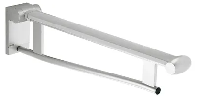 Produktbild von Keuco Plan Care Stützklappgriff 650 mm klappbar Aluminium silber-eloxiert/weiß - 34902170651