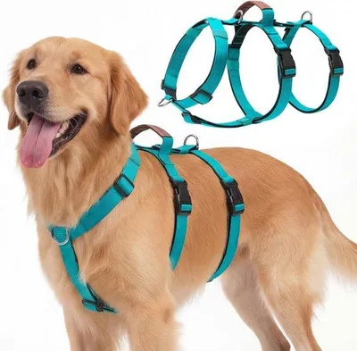 Produktbild von Famanu Hundegeschirr Anti-Zieh - Verstellbares reflektierendes Geschirr mit Handgriff