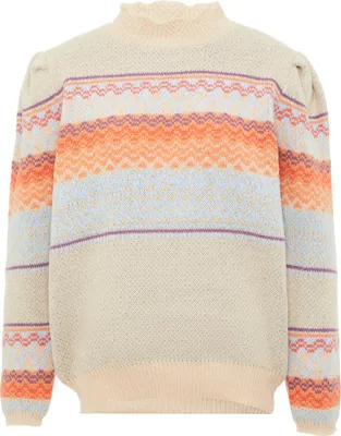 Image de Pull pour femmes Jalene - blanc laine multicolore, XL/XXL