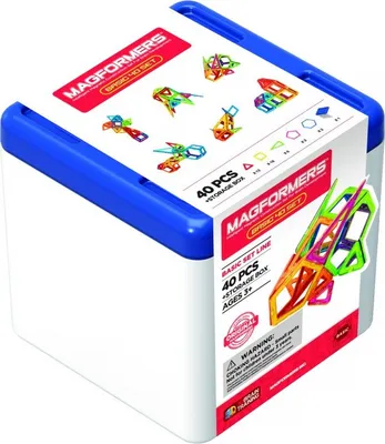 Produktbild von Magformers Basic Magnetbausteine-Set, 40 Teile