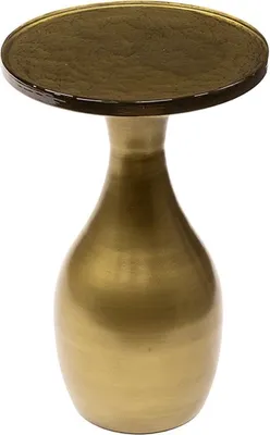 Produktbild von KAWOLA Beistelltisch MOKKA S Glas gold