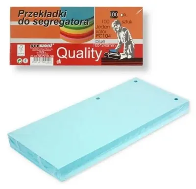 Produktbild von Registerabschnitte, 100 Stück, blau - Penword