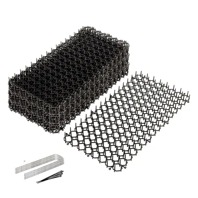 Produktbild von Katzenabwehrmatten Set – 12 Stück mit Erdspießen – 22 x 15,2 cm – Effektiver Schutz für Ihren Garten – Flexible Anwendung