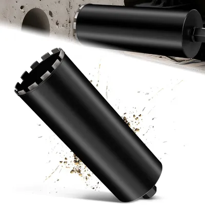 Produktbild von Diamantbohrkrone Kernbohrer Ø150mm Bohrkrone für Kernbohrgeräte, 1 1/4", L 460mm, 10mm Kernbohrkrone, Nass-/Trocken Kernlochbohrer zum Beton/Mauerwerk